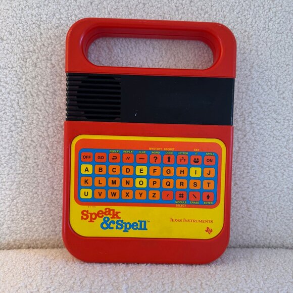 Vintage (1978 to 1980) Texas Instruments Speak & Spell Electronic Learning Toy - Picture 9 of 9